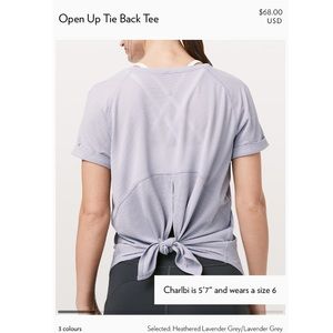 Lululemon tie back shirt